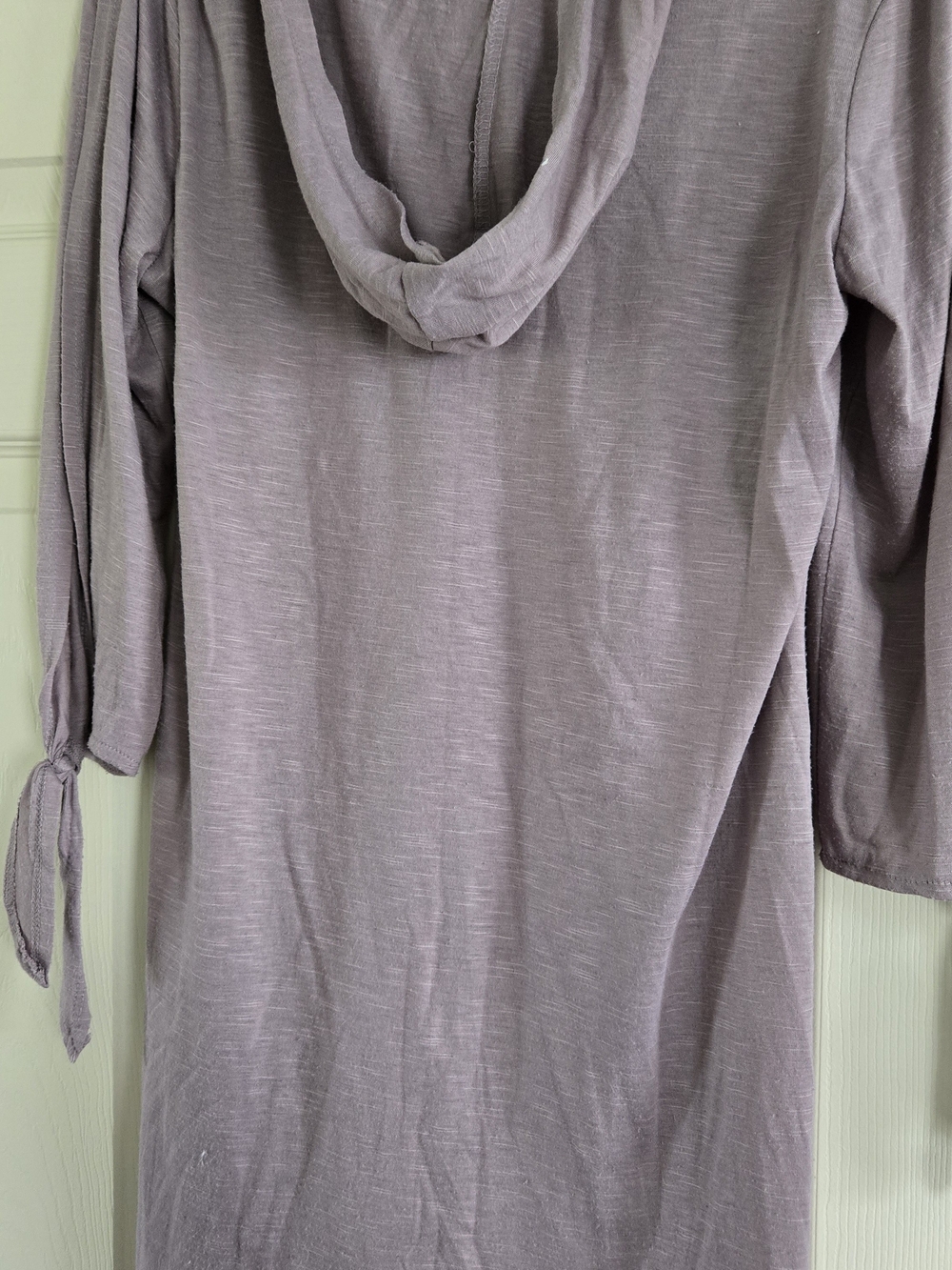 Lavender Tie-Sleeve V-Neck Tunic - Picture 3 of 4